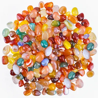 Dekosteine 500 g, 9-12 mm, bunt, Natursteine, Vasenfüllung