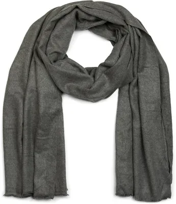 Produktbild von styleBREAKER weicher Stola Schal in Unifarben mit Fransen, Tuch, Uni 01017070