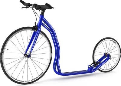 Immagine prodotto di Yedoo Wolfer Sport Scooter in lega - per adulti e ragazzi, fino a 120 kg, con pneumatici 28/20 e manubrio regolabile Blu
