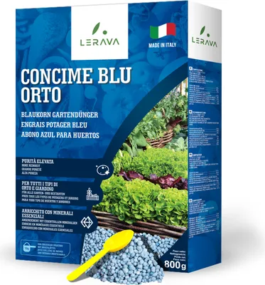 Produktbild von LERAVA® Blaukorn Gartendünger – 800g - hochwertiger Tomatendünger - für alle Garten- und Beetarten - Blaukorn verbessert das Pflanzenwachstum
