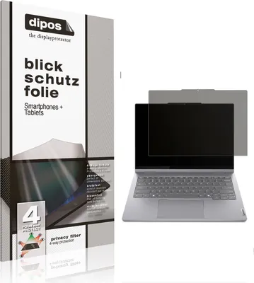 Produktbild von Blickschutzfolie für Lenovo ThinkBook 14 2-in-1 Gen 5 21SQ0008GE matt Schutzfolie Folie Display Schutz dipos