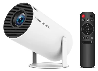 Produktbild von Magcubic HY300 Pro Mini Beamer 290 ANSI Android WiFi6 Bluetooth Weiß