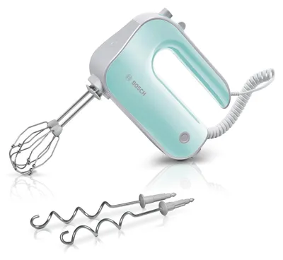 Produktbild von Bosch Handrührgerät, 2 Rührbesen, 2 Edelstahl-Knethaken, spülmaschinenfest, 5 St