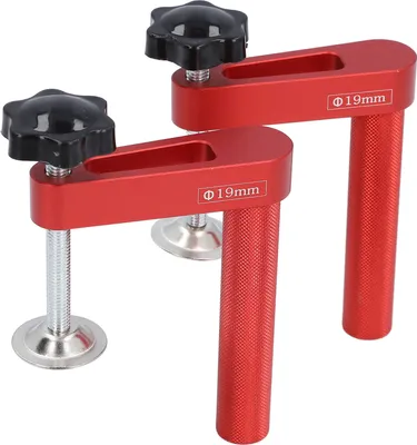 Obrázek produktu pro 2 ks lavička Pes svorka hliníkové slitiny držet dolů lavička otvor svorka DIY dřevoobráběcí nástroje 19mm