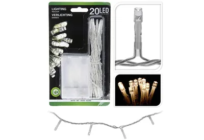 Produktbild von Svetelná reťaz LED svetelná reťaz, 20 malých žiaroviek, do interiéru, na batérie 2 m