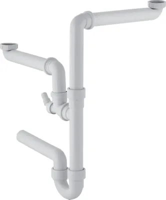 Produktbild von Geberit Rohrbogengeruchsverschluss G1 1/2 x 40 mm horizontal