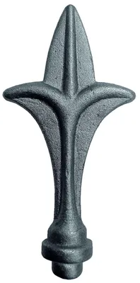 Produktbild von LogistSystem 1 Stück Zierspitze Metall - 125x60mm (HxB) / Basis: ∅ 13 Zaundekoration 40.041