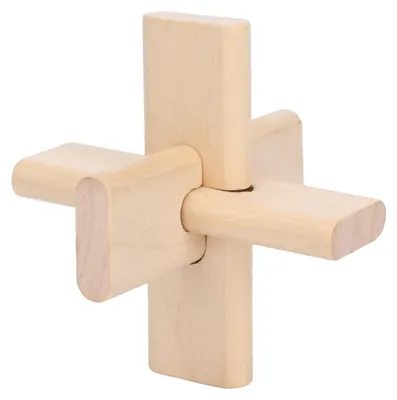 Immagine prodotto di Gioco per bambini che allena la pazienza, un rompicapo intelligente: puzzle in legno con serratura