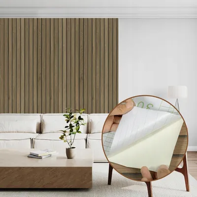 Zdjęcie produktu dla Tapeta Samoprzylepna Okleina Meblowa Panel Drewno 40x300 cm Brąz