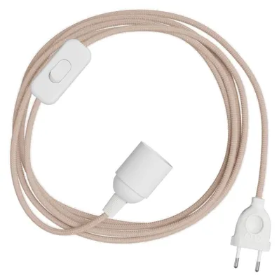 Image de Creative Cables - SnakeBis Zig-Zag - Câblage avec douille et câble en tissu à effet zigzag