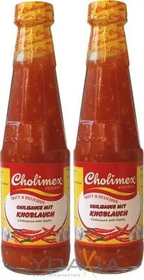 Produktbild von [ 2x 250ml ] CHOLIMEX Knoblauch Chilisauce / Garlic Chili Sauce