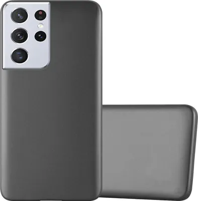 Produktbild von Cadorabo Schutzhülle für Samsung Galaxy S21 ULTRA Hülle in Grau Handyhülle TPU Silikon Etui Cover Case