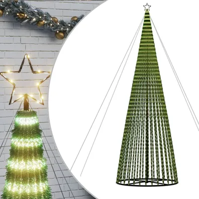 Produktbild von "Winteraktion" LED Weihnachtsbaum 1544 LEDs Warmweiß 500 cm - Weihnachtsgirlanden CC15690