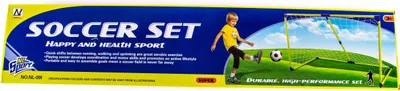 Produktbild von Fußballtor Kinder Set 154cm - Großes Tor mit Ball & Pumpe - Outdoor Garten Fußball Spielzeug