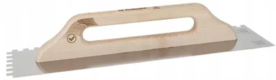 Produktbild von KUBALA WOOD LINE 5412 Edelstahlkelle mit Zahnung 12 mm 130 x 480 mm