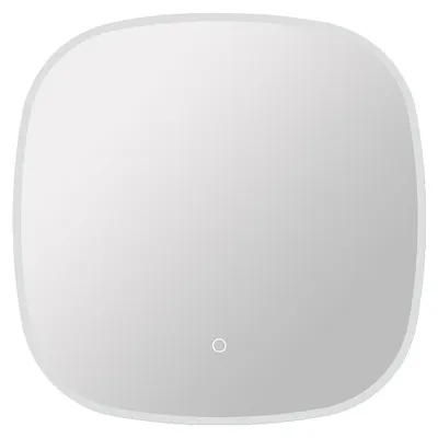 Produktbild von Quadratischer beschlagfreier Badezimmerspiegel mit Touchknopf - 60 x 60 cm - ANOLIVA