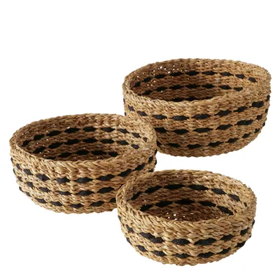 Immagine prodotto di Set di cestini decorativi BOKAR, 3 pezzi, Ø 21-30 cm