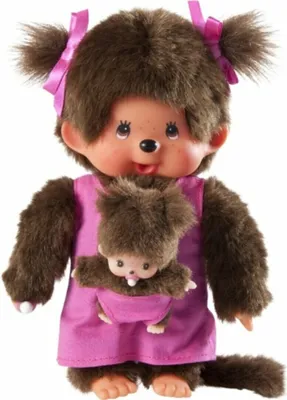 Zdjęcie produktu dla Monchhichi, lalka dla dziewczynek, seria "Mother Care", różowa, ok. 20 cm