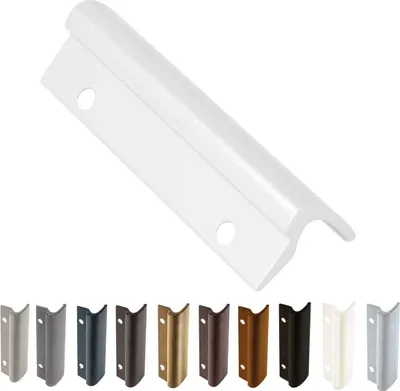 Produktbild von Alu Balkontür Ziehgriff Glasfalz, Farbe:Schwarz RAL 9005