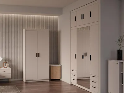 Produktbild von Kleiderschrank ELENI 2D sandbeige