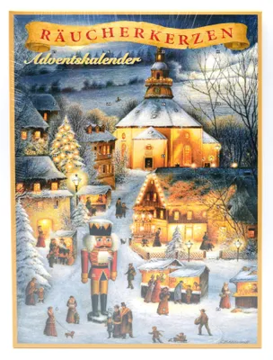Produktbild von 24 Räucherkerzen Adventskalender Weihnachten in Seiffen