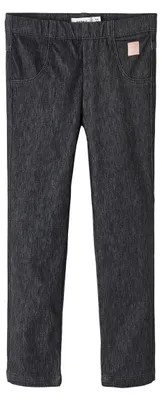 Produktbild von NAME IT Mädchen Nmfsalli Dnmtally Swe Legging Noos Hose, Black Denim, Einheitsgr