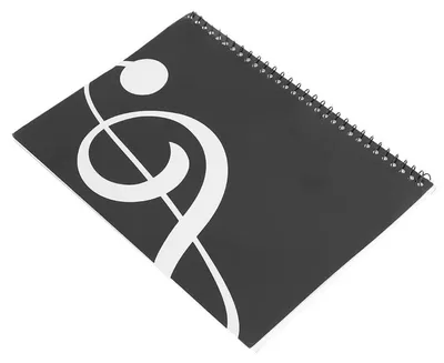 Produktbild von Notizbuch Musik Notation A4 50 Seiten Doppelspiralbindung Notenheft