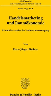 Produktbild von Handelsmarketing und Raumökonomie.