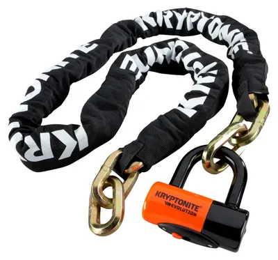 Obrázok produktu pre Kryptonite New York Chain 1210 & Evolution Disc Orange/Black Reťaz-Zámok