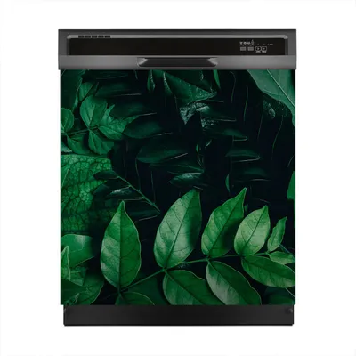 Produktbild von Magnete Dekorative 60x60 cm Küche Magnetmatte Spülmaschine - grüne Blätter