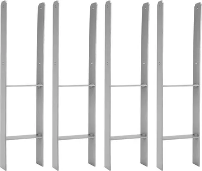 Produktbild von Pfostenanker Pfostenschuhe Materialstärke 4.75 mm Pfostenhalter H-Träger Pfostenanker 111MM 4 Stück