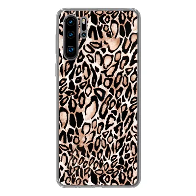 Produktbild von MuchoWow® Handyhülle Schutzhülle Hülle für Huawei P30 Pro Panther Druck - Schwarz - Flecken Silikon Softcase Handy Hülle - Schutzdeckel