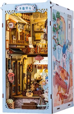 Obrázek produktu pro 3D puzzle, DIY knižní hřbet, Azure Phoenix Lodge, Cutebee, 348 kusů
