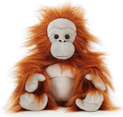 Produktbild von Knuffiger Orang-Utan aus Plüsch, Kuscheltier, Stofftier Affe, 25x20x28cm