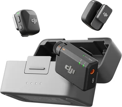 Produktbild von DJI Mic Mini Funkmikrofon-Set (2 TX + 1 RX + Ladecase), Noise Cancelling, 48h Akku