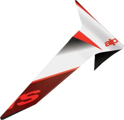 Produktbild von Alpinestars Supertech R10 Team Standard Spoiler, schwarz/rot/weiß