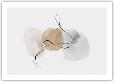 Produktbild von Poster - Poster ohne Rahmen - Abstrakt minimalistisch Aquarell - 70x50 cm - Wand Bild - Wanddeko - Wandbilder - Kunstposter - Wandposter - Bilder - Kunstdruck - Wanddekoration - P2XAA70x50-4827