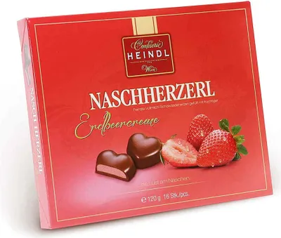 Produktbild von Heindl Nasch Herzerl Erdbeer - 120g