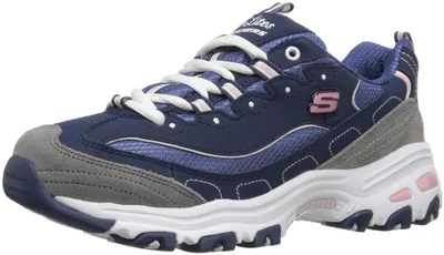 Obrázok produktu pre Skechers dámske tenisky D'Lites BIGGEST FAN, modré (tmavomodrá/sivá/biela), veľkosť 37,5 EU