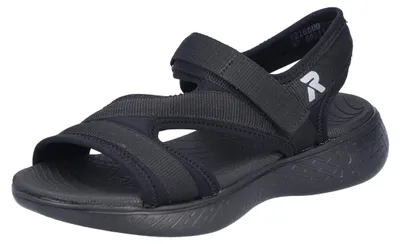 Produktbild von Rieker Damen Sandalen für den Sommer Schwarz mit Klettverschluss V216600