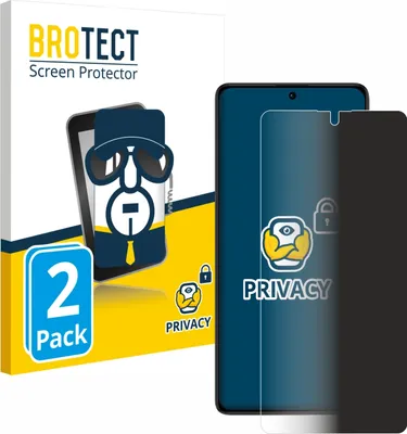 Produktbild von 2x BROTECT Sichtschutzfolie für Xiaomi Redmi Note 13 5G Anti-Spy Privacy Sichtschutz Blickschutz Folie Blaulicht-Schutz