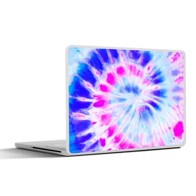 Produktbild von MuchoWow® Laptop Aufkleber Sticker Cover Sommer - Krawattenfärbung - Blau 30x22 cm - Laptop-Sticker