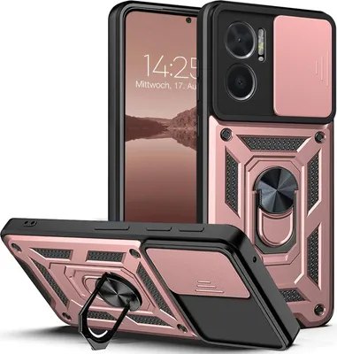 Produktbild von Armor Handyhülle für Xiaomi Redmi 10 Kameraschutz Handy Panzer Case Cover Schutzhülle Outdoor Farbe: Rosegold