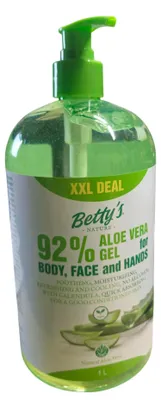 Produktbild von Betty's Nature XXL Aloe Vera Gel 1000 ml – mit 92 % Aloe Vera