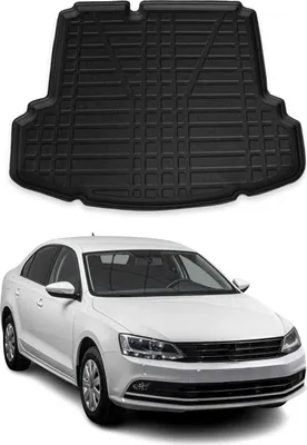 Zdjęcie produktu dla Wykładzina bagażnika do VW Jetta 2011-2014 gumowa TPE czarna