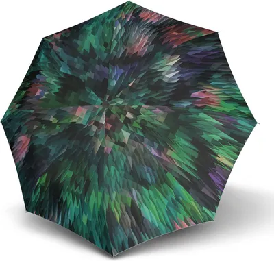 Imagen del producto de Knirps paraguas de bastón paraguas T.760 Stick Automatic Fashion Peacock Green colorido