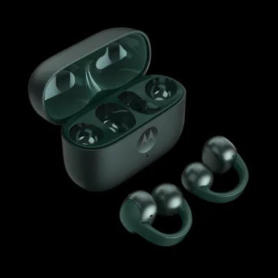 Obrázok produktu pre Bezdrôtové slúchadlá Buds Loop pre motocykle, farba Pantone Trekking Green, otvorená konštrukcia, integrované
