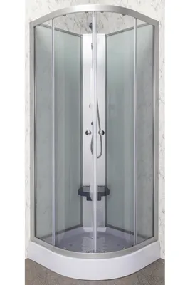 Produktbild von Kerra Evora White 90 Rückwand-Duschkabine mit Duschwanne, 90x90x205 cm