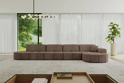 Produktbild von ALTDECOR Ecksofa in L-Form Livo-L3 - 422x173x79,5 cm Braun - Corner Sofa Bett Eckcouch Couch Wohnlandschaft Cauchsofa