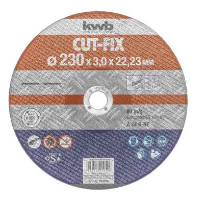 Zdjęcie produktu dla kwb CUT-FIX, Tarcza tnąca, Metal, 2,2 cm, 23 cm, 3 mm, 80 m/s
